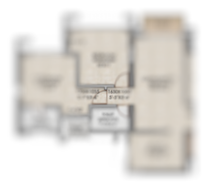 Kalpataru Lokhandwala Andheri West 2BHK Plan